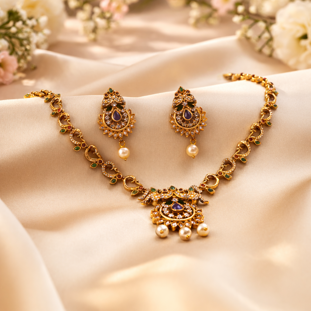 Necklace with Earrings