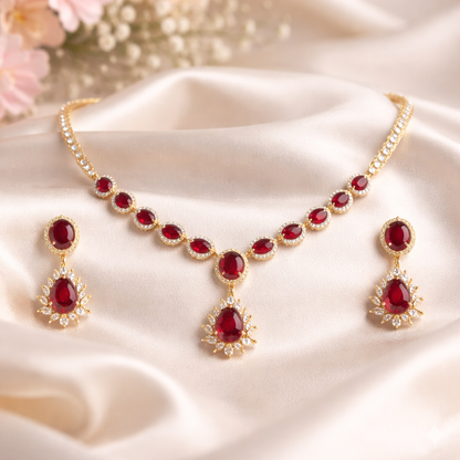 Necklace with Earrings