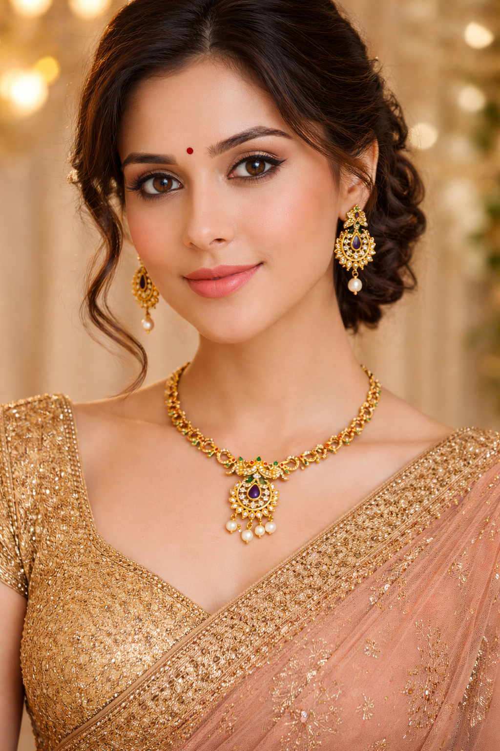 Necklace with Earrings