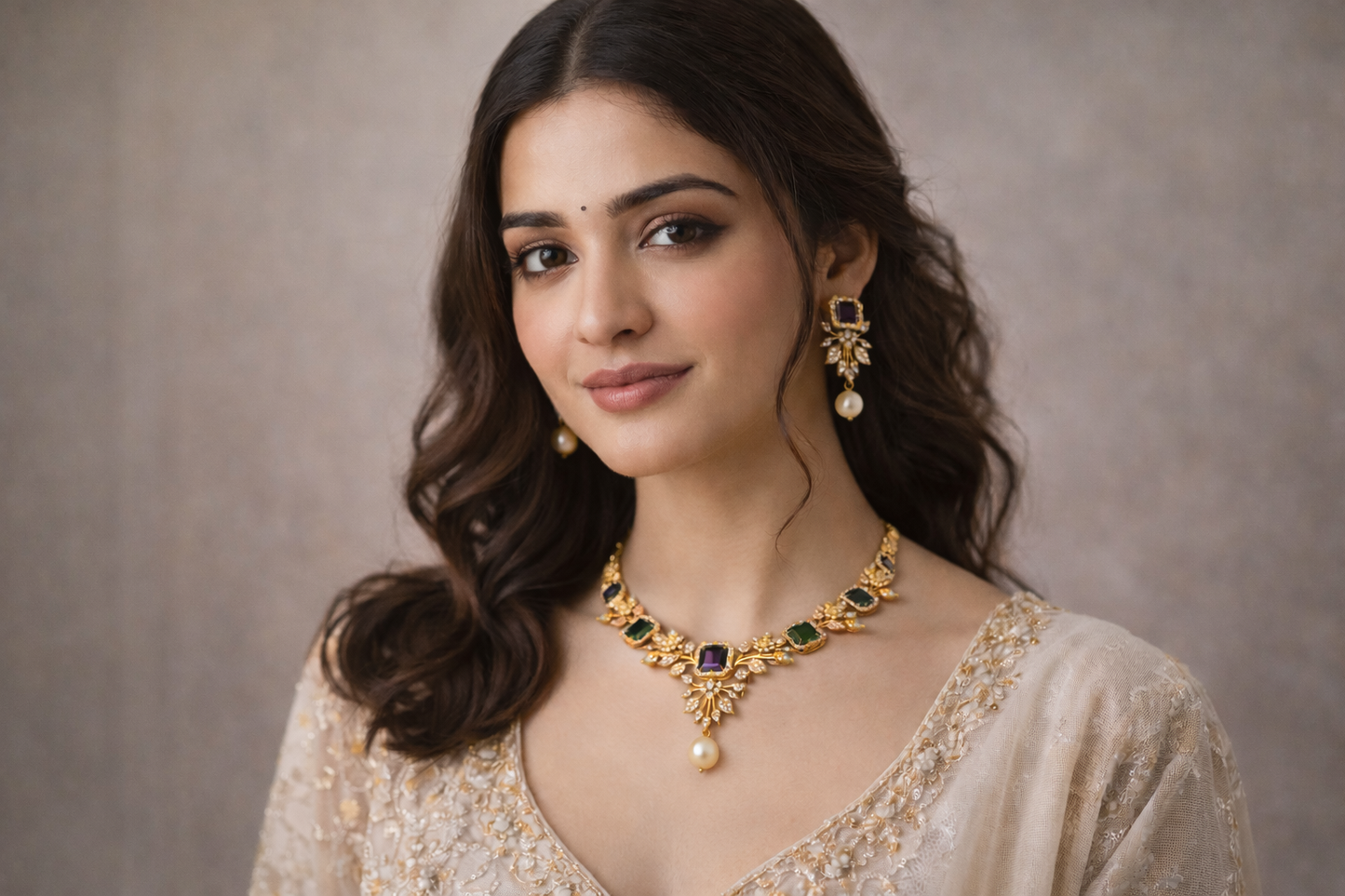 Necklace with Earrings